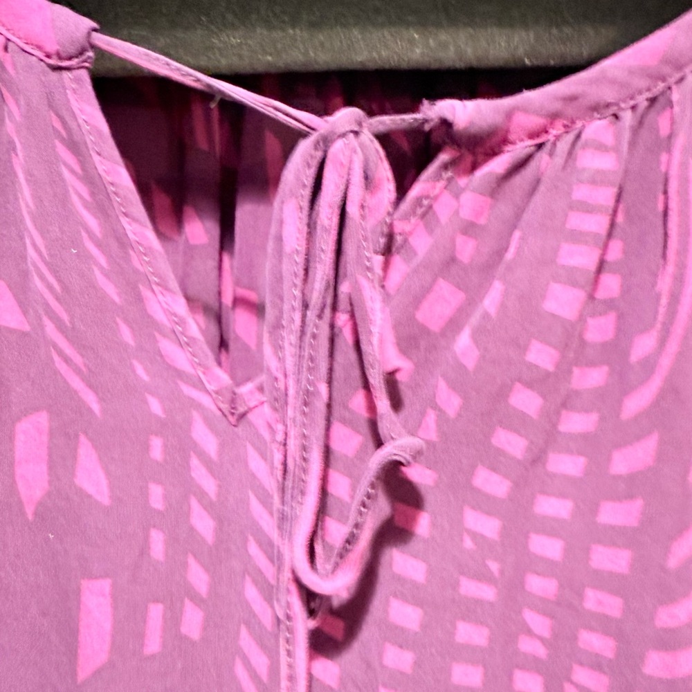 Pink Patterned Blouse - Picture 3 of 8